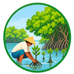 Mangrove plantation to protect the Sundarbans environment and coastal ecosystem