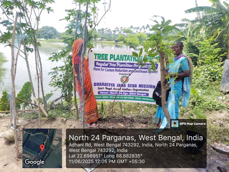 Tree Plantation Drive for Riverside Communities in Kolkata, India