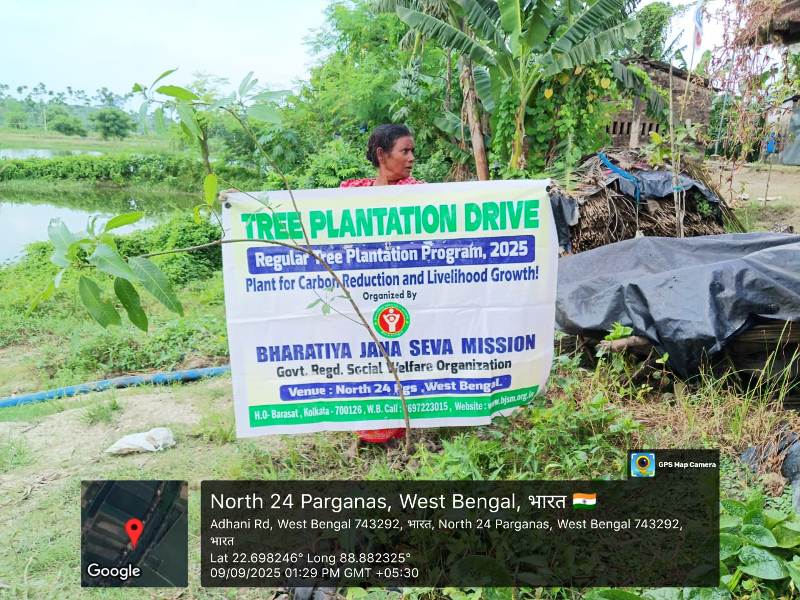 Plantation Drive by BJSM in West Bengal