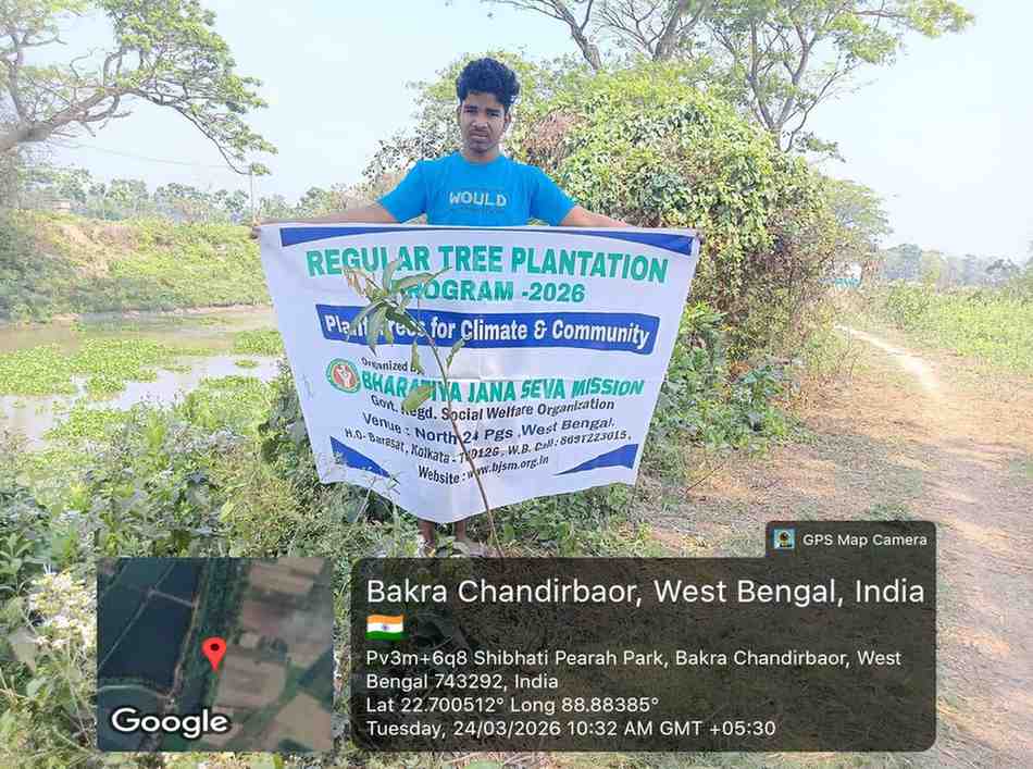NGO run Wetland Protection & Tree Plantation Drive in India.