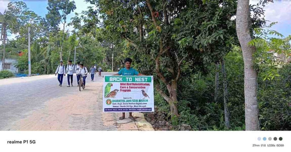 Wildlife conservation activity in West Bengal.
