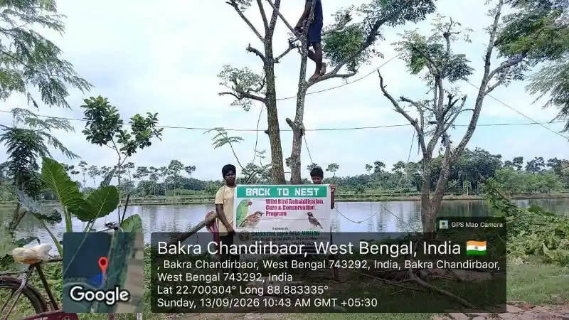 Bharatiya Jana Seva Mission volunteers supporting bird conservation in India