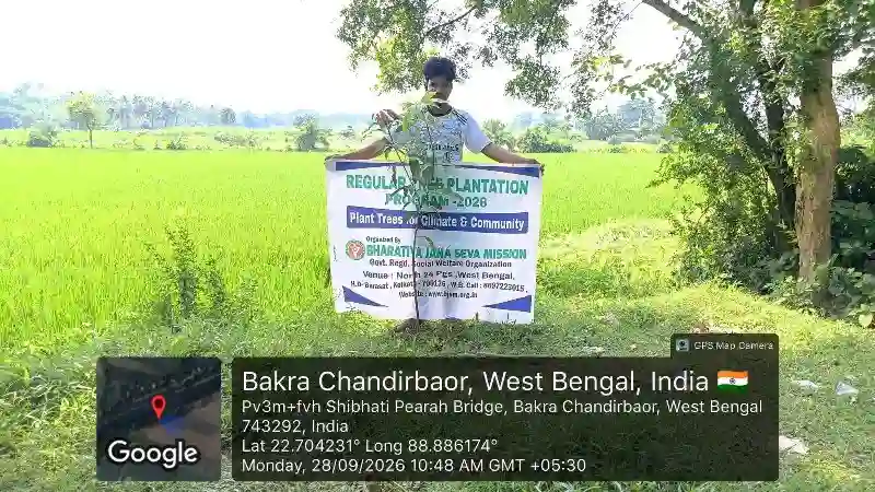 Mango saplings planted to protect canal banks and support agriculture